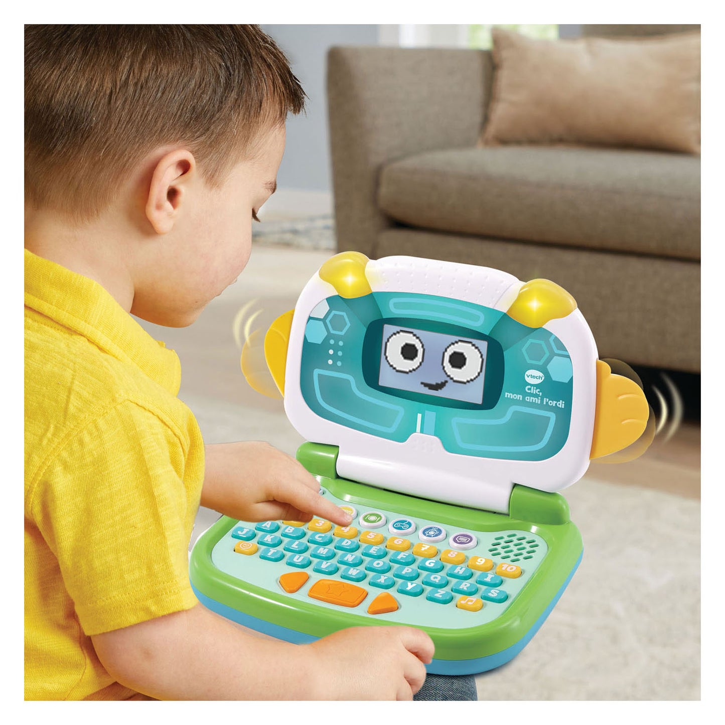 Vtech klickt auf den Computer meines Freundes