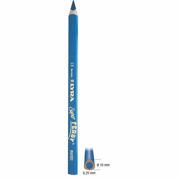Lyra Super Ferby 1 farbige Stifte, L: 18 cm, Füllung 6,25 mm, weiß, 12 Stück 1 Box