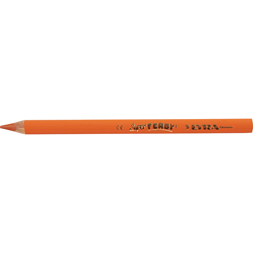 Lyra Super Ferby 1 farbige Stifte, L: 18 cm, Füllung 6,25 mm, Orange, 12 Stück 1 Box