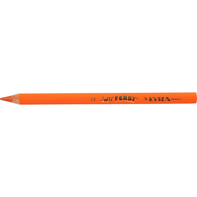 Lyra Super Ferby 1 farbige Stifte, L: 18 cm, Füllung 6,25 mm, Orange, 12 Stück 1 Box