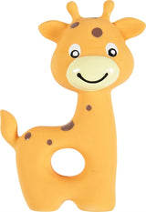 Zolux puppyspeeltgoed latex giraffe oranje - afbeelding 1