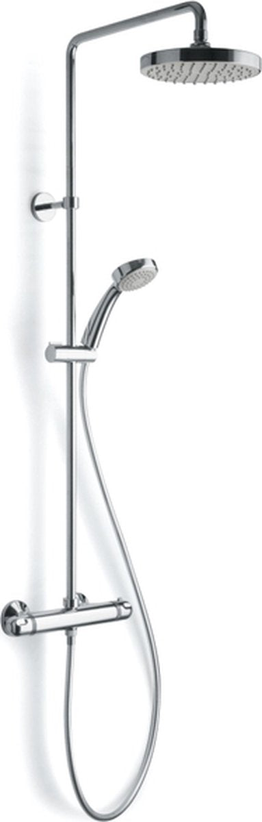 Plieger Luzon – Duschsystem – Thermostat – mit Regenbrause 20 cm – Chrom