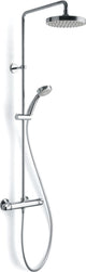 Plieger Luzon – Duschsystem – Thermostat – mit Regenbrause 20 cm – Chrom
