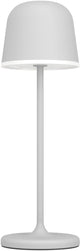 Eglo Maniera Tischleuchte – Touchdimmer – 34 cm – wiederaufladbar (bis zu 38 Stunden Licht) – Aluminium – Grauweiß – kabellos – drinnen und draußen