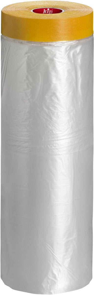 Kip - Washi-Maske - Orange - 1100mmx33m - Washi-Tec-Tape mit umweltfreundlicher PE-Folie zum einfachen Abdecken - Extrem dichte Farblinien - UV- und hitzebeständig bis 100°C - Rückstandslos entfernbar