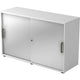 Bach Schiebetürschrank Hammerer 2FH Silber, Weiß
