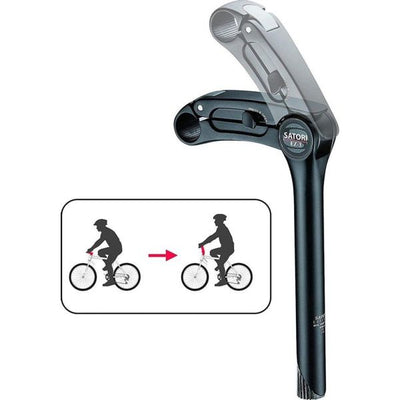 Satori Stem Ez3 Quill 25,4 mm 230 mm schwarz