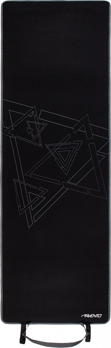 Avento Fitnessmatte Neopren - 180 x 60 x 0,6 cm - Schwarzgrau