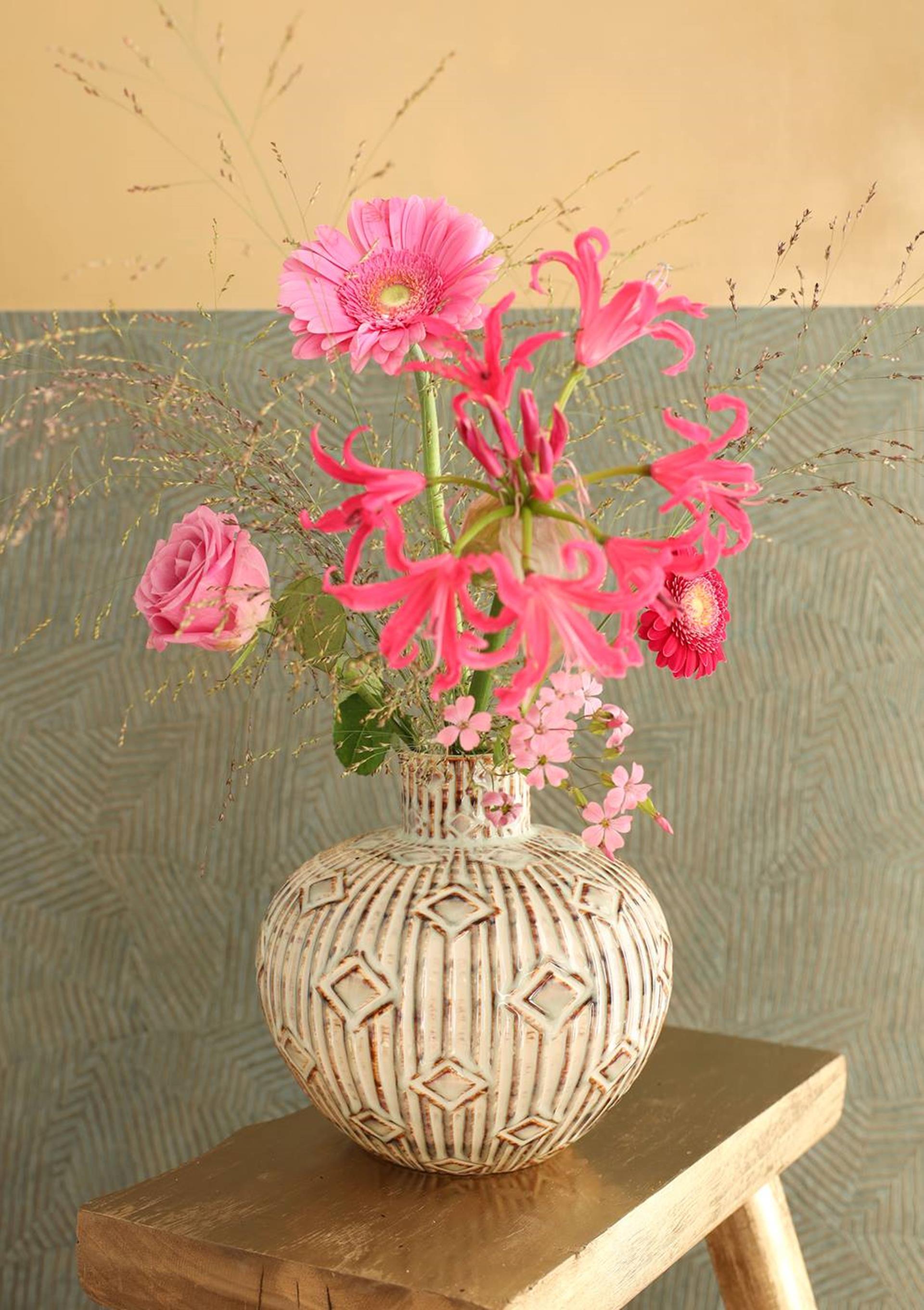 Ideen 4 Jahreszeiten Vase Bali Ø19x20 cm creme