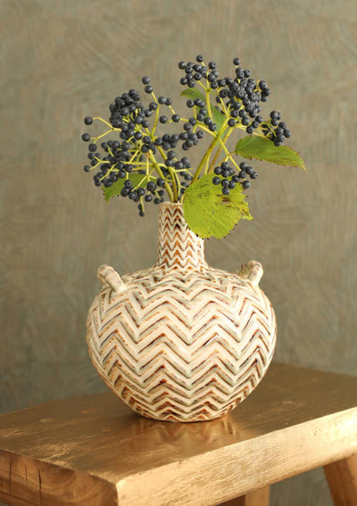 Ideen 4 Jahreszeiten Vase Bali Ø16x18 cm creme