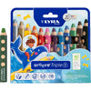 Lyra Groove Triple1 farbige Stifte, L: 12 cm, Füllung 10 mm, verschiedene Farben, 12 Stück 1 Box
