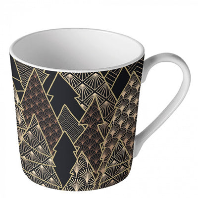 Ambiente Becher 300ml Luxusbäume schwarz