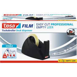 Klebebandhalter Tesa Easy Cut Schwarz 25mm x 66m