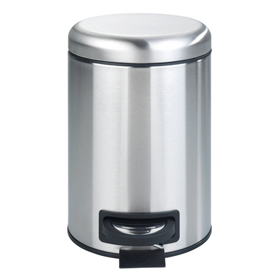Wenko 1069562 - Abfallbehälter Leman 3 ltr Edelstahl matt | 1 Stk