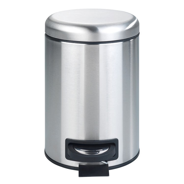 Wenko 1069562 - Abfallbehälter Leman 3 ltr Edelstahl matt | 1 Stk