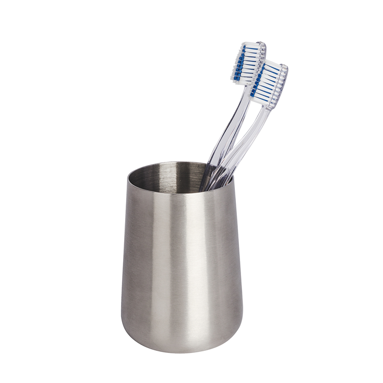 Wenko 1069555 - Zahnbürste b. massiver Edelstahl matt | 1 Stk