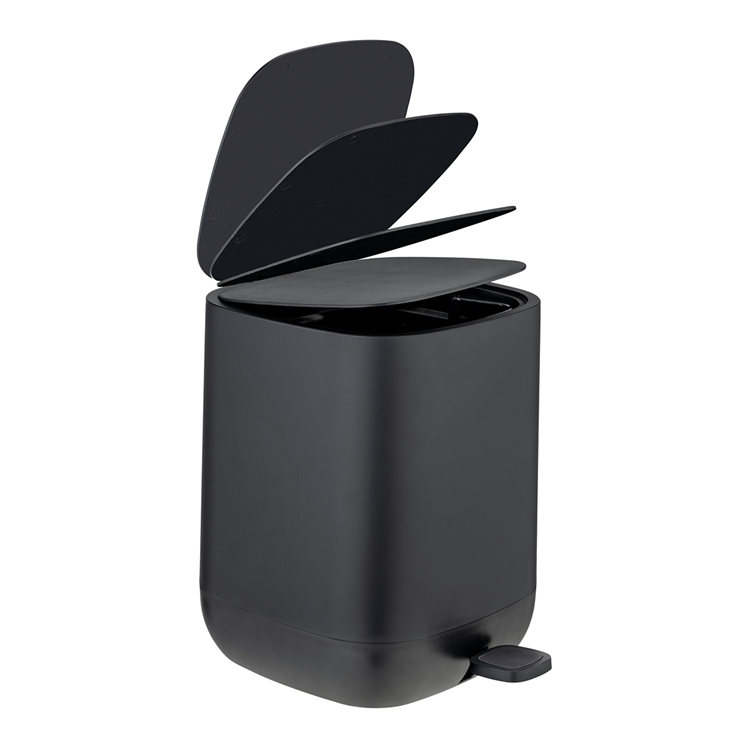 Wenko 1069577 - Abfallbehälter Davos schwarz.5 ltr. ec | 1 Stk