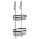 Wenko 1069611 - Duschablage 2-lagig serino schwarz | 1 Stk