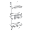 Wenko 1069610 - Duschablage 3-lagig revigo schwarz | 1 Stk