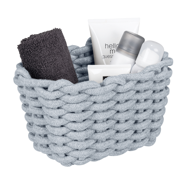 Wenko 1069558 - Aufbewahrungskorb Tia s grau | 1 Stk