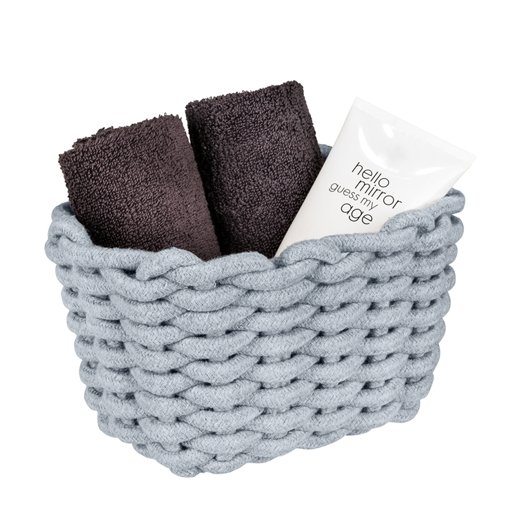 Wenko 1069558 - Aufbewahrungskorb Tia s grau | 1 Stk