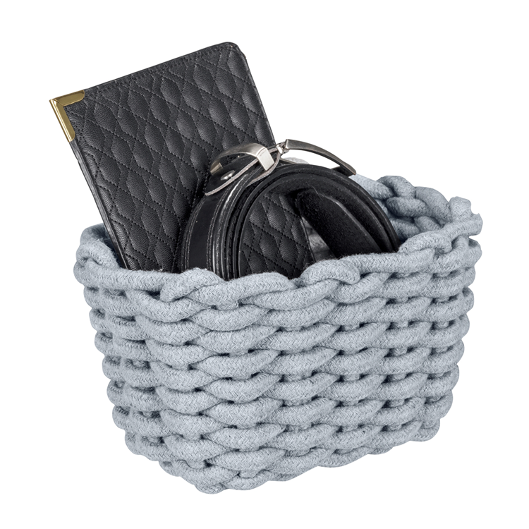 Wenko 1069558 - Aufbewahrungskorb Tia s grau | 1 Stk