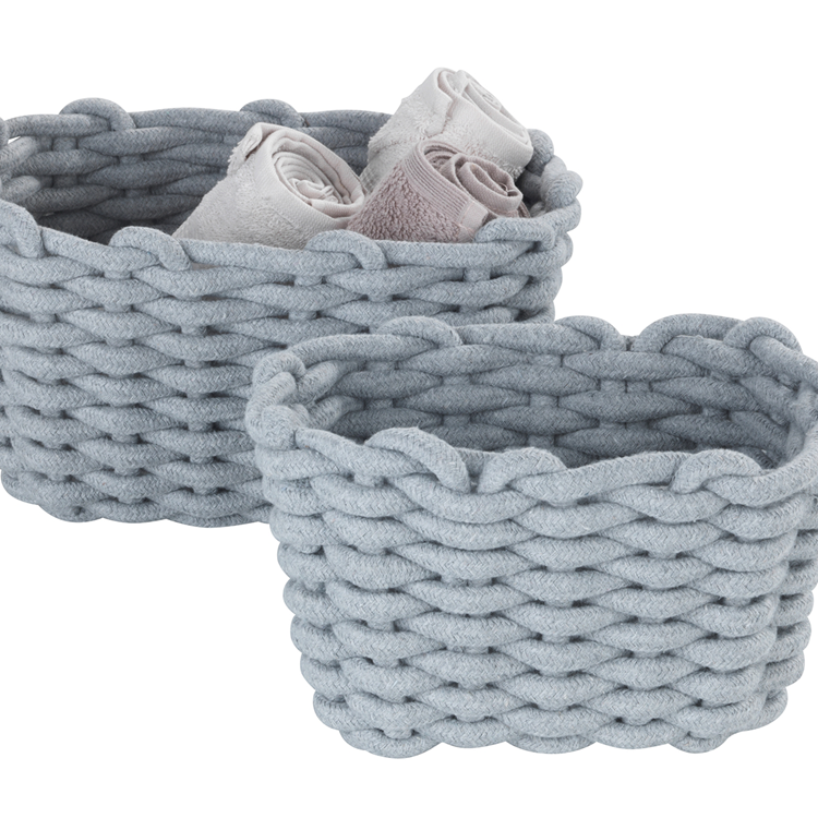 Wenko 1069558 - Aufbewahrungskorb Tia s grau | 1 Stk