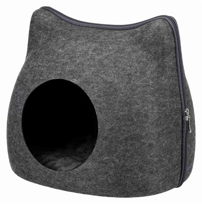 Trixie entspannen Iglo Katze fühlte sich grau an