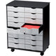Mobiler Schubladenschrank Paperflow 71,5 x 58 x 34,3 cm grau