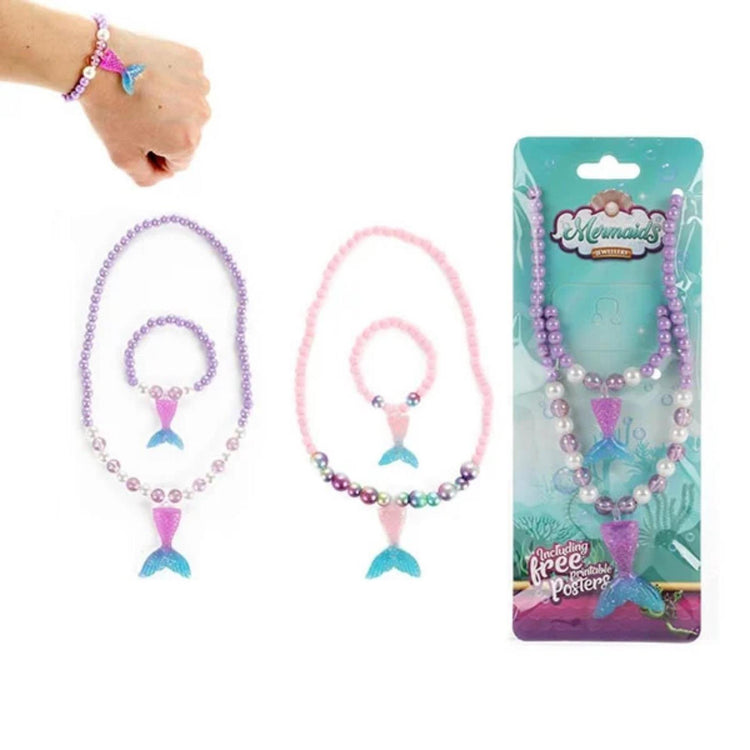 Toi-toys Halskette + Armband Meerjungfrauenschwanz