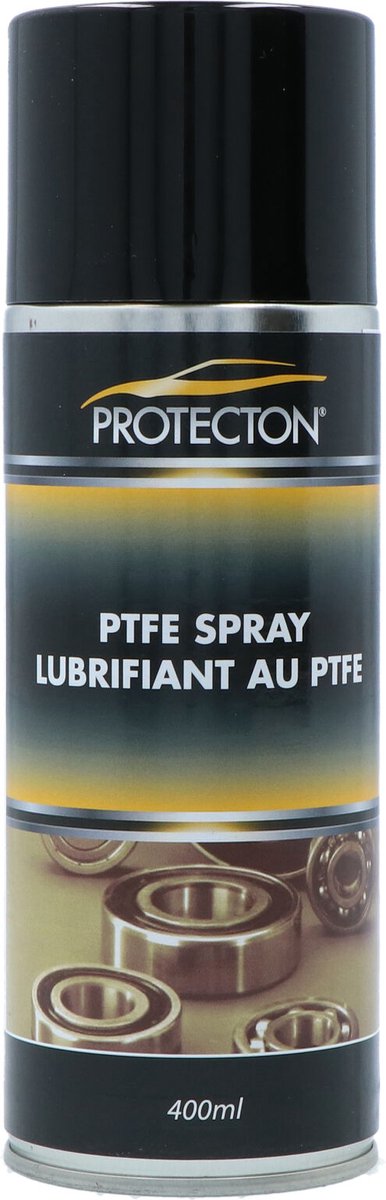 Protecton PTFE-Spray – hervorragender Schmierschutz – für bewegliche Metall-Kunststoffteile – reduziert Verschleiß und Reibung – feuchtigkeitsbeständig, pH-neutral – temperaturbeständig – 50 °C bis + 250 °C – 400 ml
