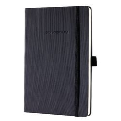 Notizbuch Sigel A5 213x295x20mm 80g m2 schwarz kariert