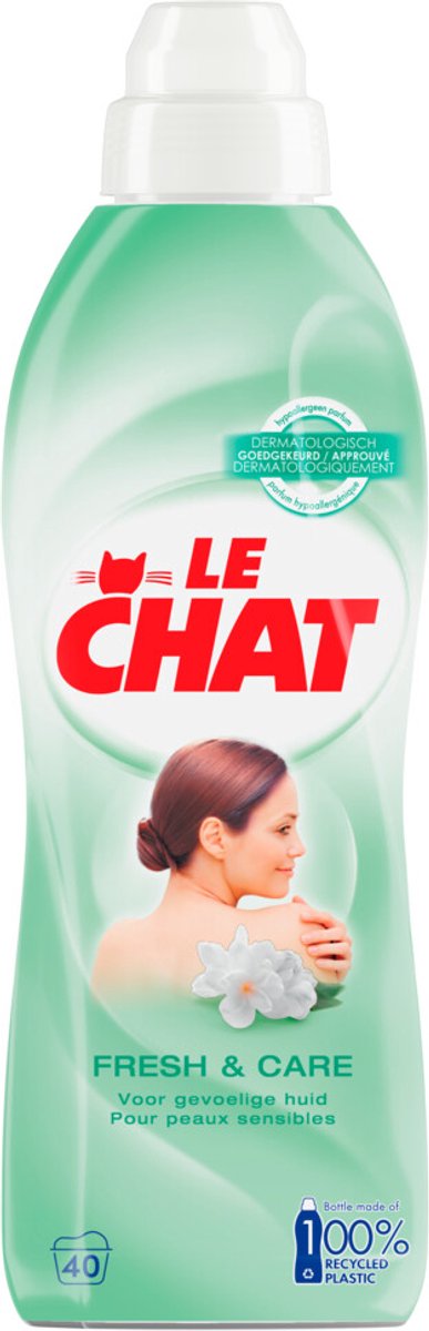 Le Chat Weichspüler – Frischepflege – 40 Wäschen – 12 x 880 ml – Vorteilspack