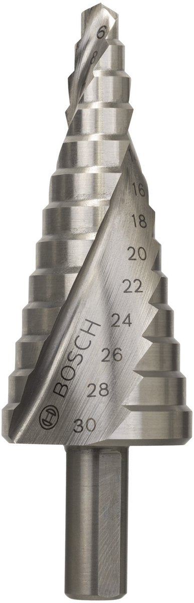 Bosch - Stufenbohrer HSS 6-30 mm, 10,0 mm, 93,5 mm