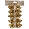 Decoris Weihnachtsbaumkerzenhalter Gold 10 Stück