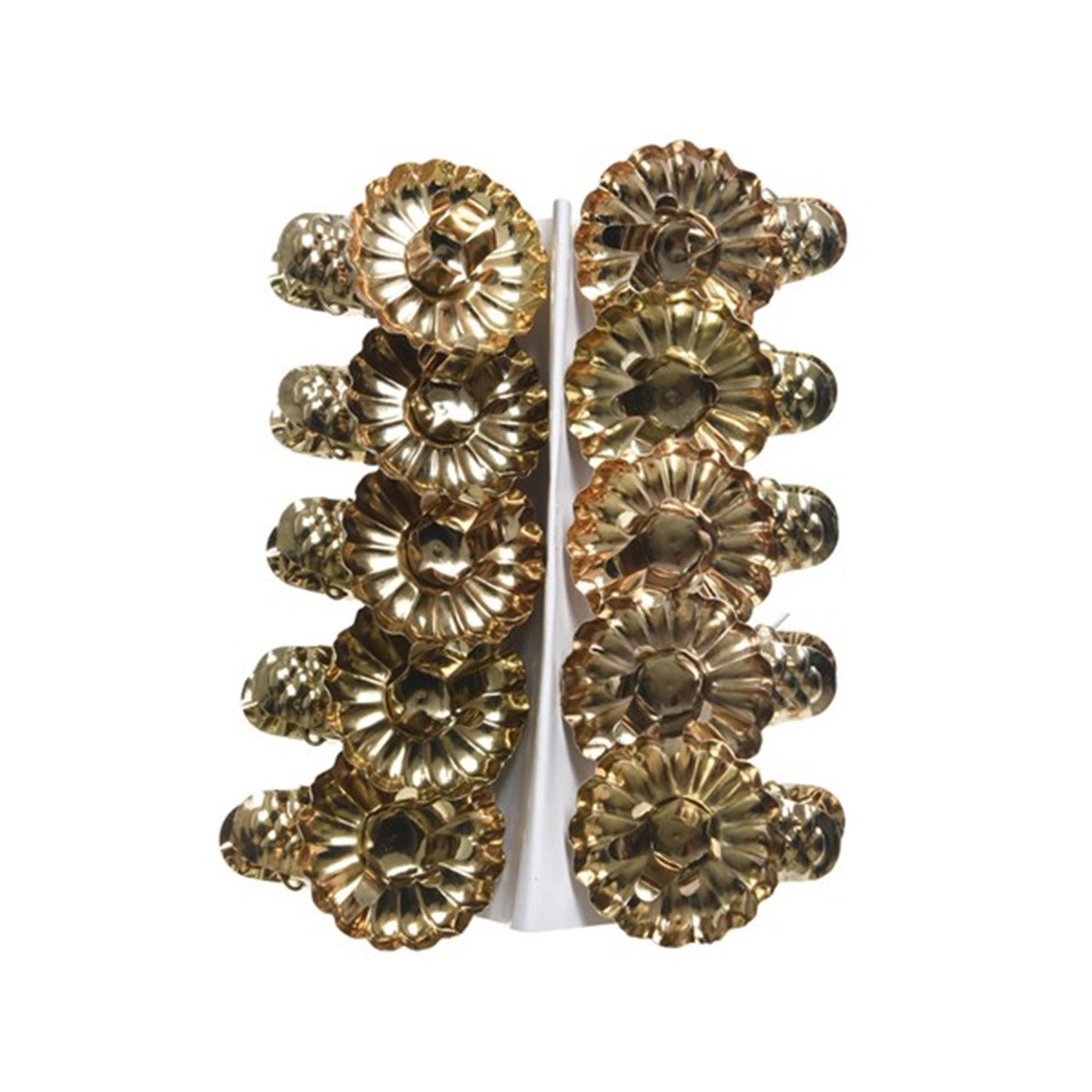 Decoris Weihnachtsbaumkerzenhalter Gold 10 Stück