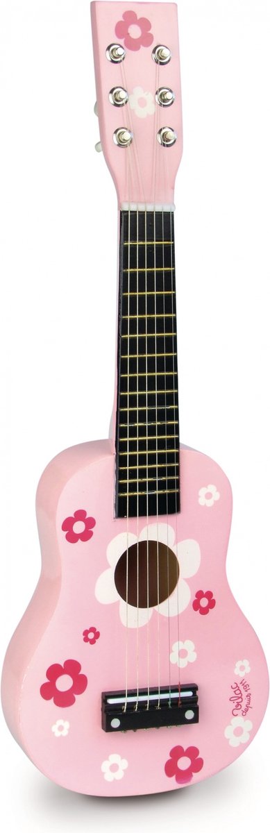 Vilac rosa Gitarre mit Blumen