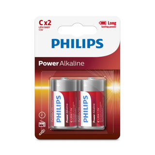 Batterie Philips C 2 Teile Power Alkaline