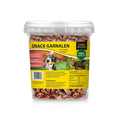 Utopien getrocknete Snack -Garnelen für Hund und Katze