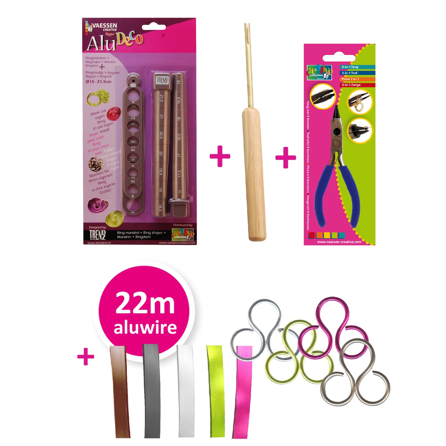 Vaessen creative • Alu-Deko-Schmuckset 28tlg.