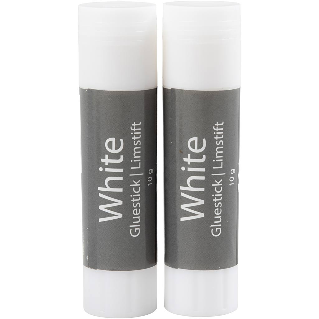 Creativ Company Weißklebestift, rund, 10 gr, 2 Stück 1 Box