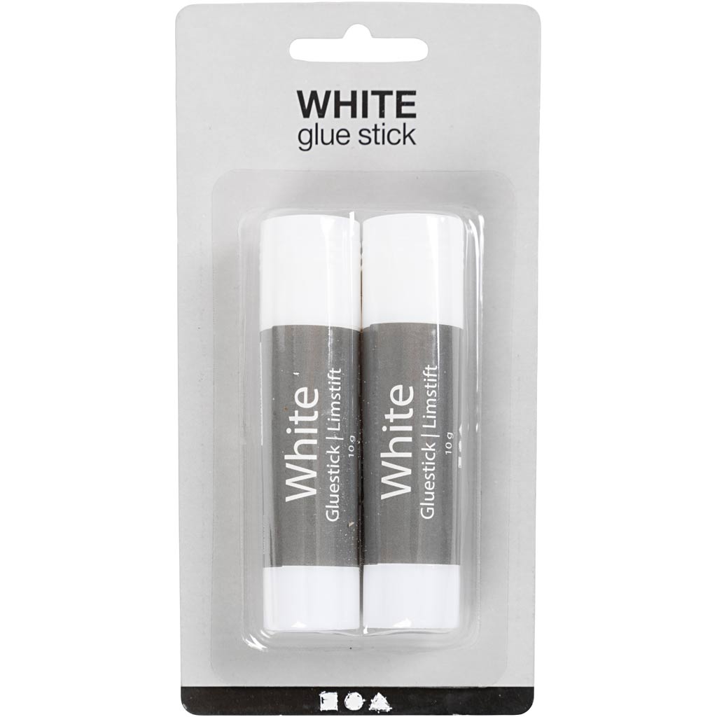 Creativ Company Weißklebestift, rund, 10 gr, 2 Stück 1 Box