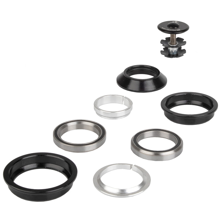 M-Wave Ball Head SS44 44 C 8-teilige schwarze Silber