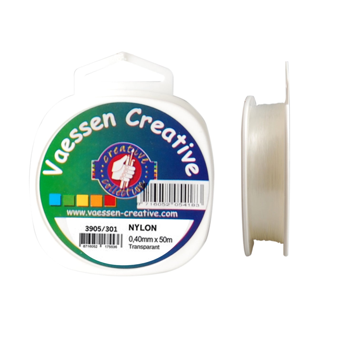 Vaessen creative • Nylonfaden 0,4 mm 50 m transparent