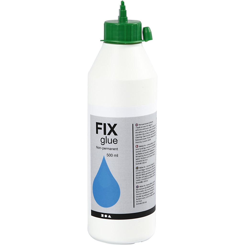 Creativ Company Nicht-permanenter Kleber, 500 ml 1 Flasche