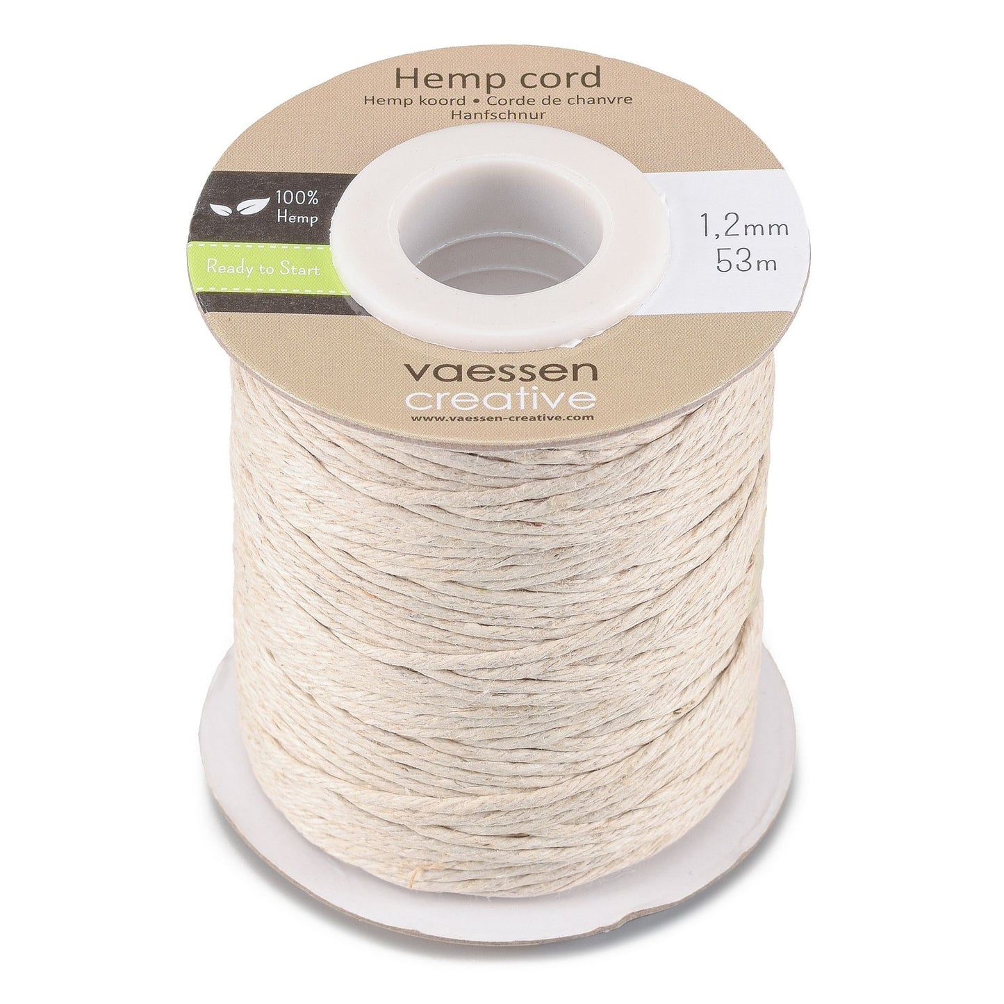 Vaessen creative • Hanfseil natur 1,2mmx53m
