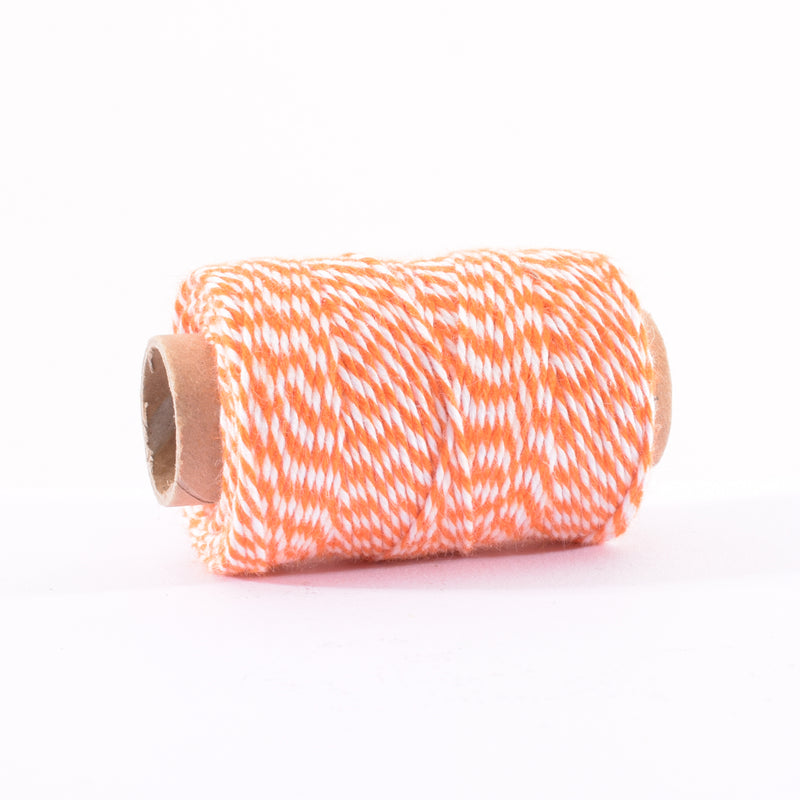 Vaessen creative • Bäckergarn 45m orange-weiß 1mm
