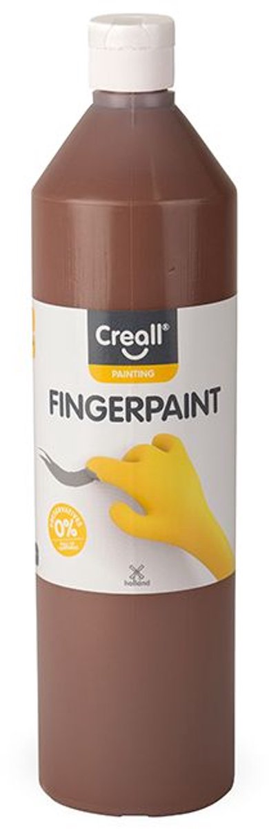 Creall Fingerfarbe Naturschutz -freier Brown, 750 ml