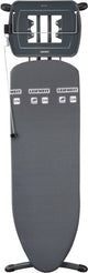 Leifheit Bügeltisch Airboard Express M Solid – 120x38 cm – geeignet für Dampfgenerator – Schwarz