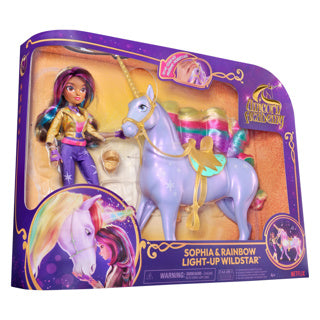 Geschenke der Unicorn Academy Set Unicorn Wildstar Rainbow Light Up Pop Sophia